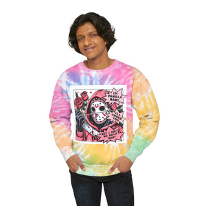 Anti Valentine's Day Unisex Tie-Dye Sweatshirt