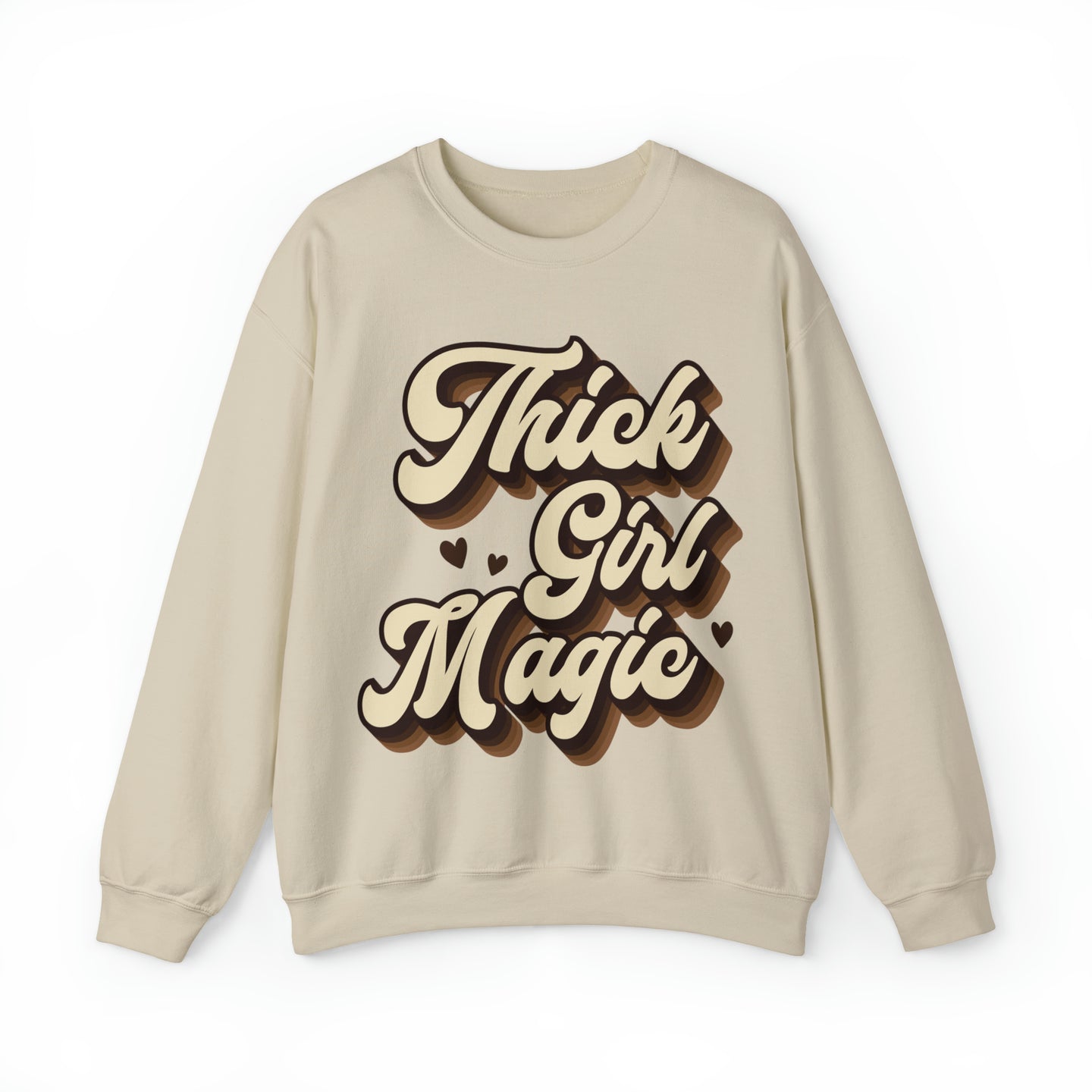 Thick Girl Magic Heavy Blend  Crewneck Sweatshirt