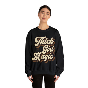 Thick Girl Magic Heavy Blend  Crewneck Sweatshirt