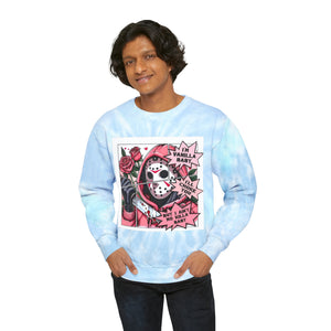 Anti Valentine's Day Unisex Tie-Dye Sweatshirt