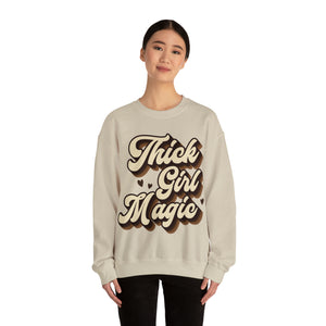 Thick Girl Magic Heavy Blend  Crewneck Sweatshirt