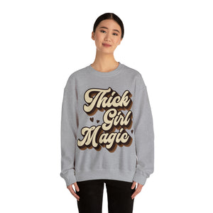 Thick Girl Magic Heavy Blend  Crewneck Sweatshirt