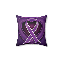 Load image into Gallery viewer, Epilepsy Awareness Square Pillow
