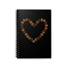 Load image into Gallery viewer, Melanated Hearts Spiral Notebook - Ruled Line
